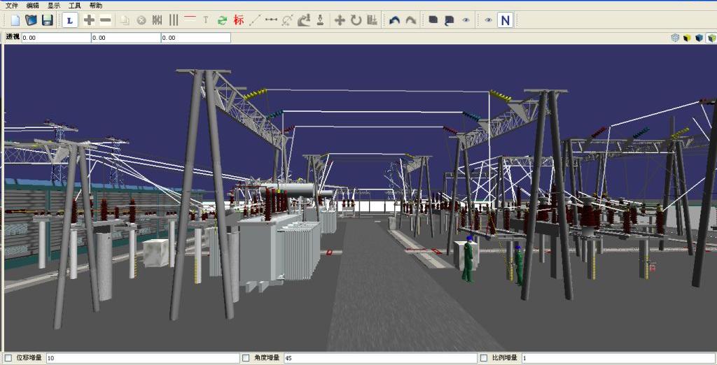 電力三維仿真系統(tǒng)圖片-110KV變電站場